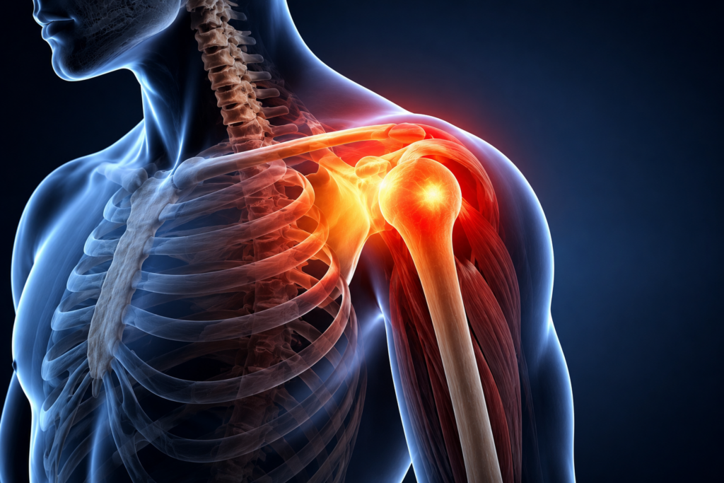 shoulder pain requiring surgery illustration