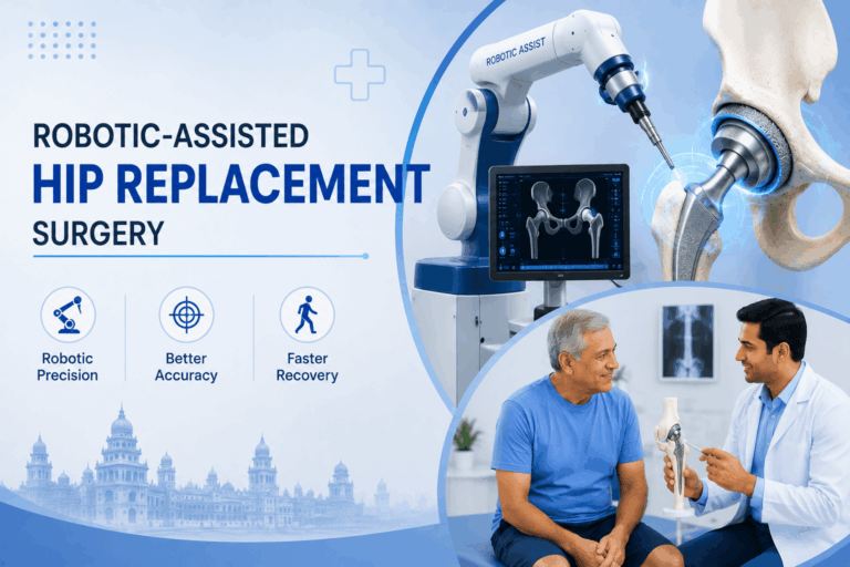 Robotic-assisted hip replacement surgery