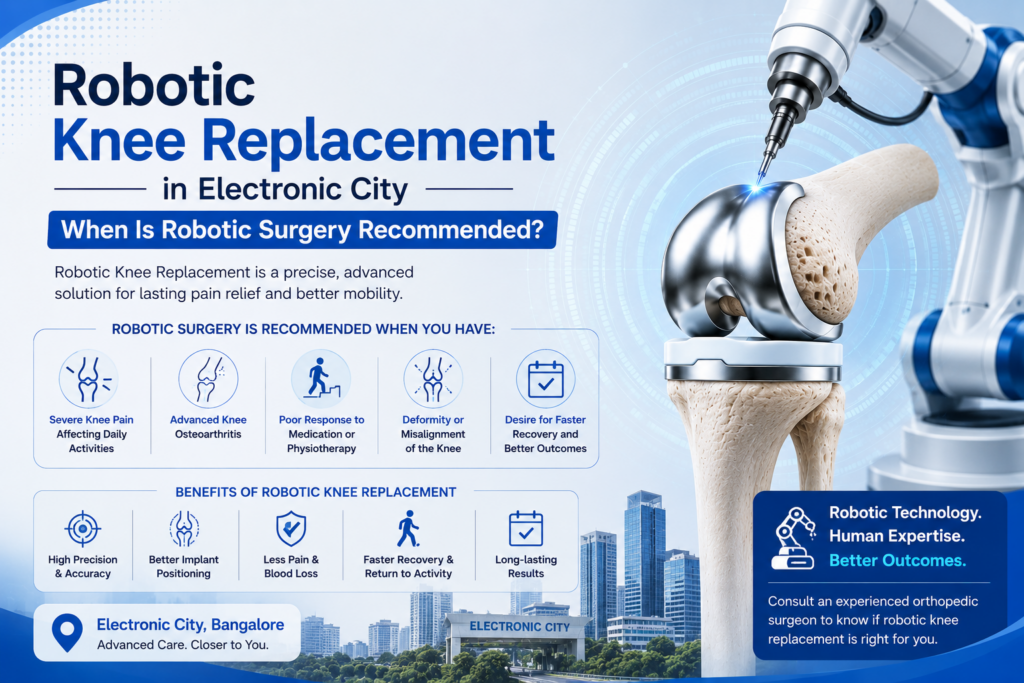 Robotic knee replacement in Electronic City
