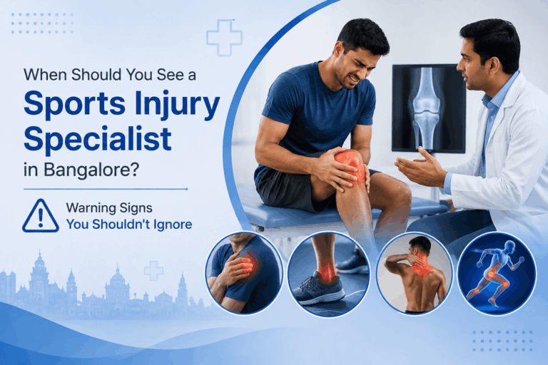 Sports injury specialist consultation in Bangalore