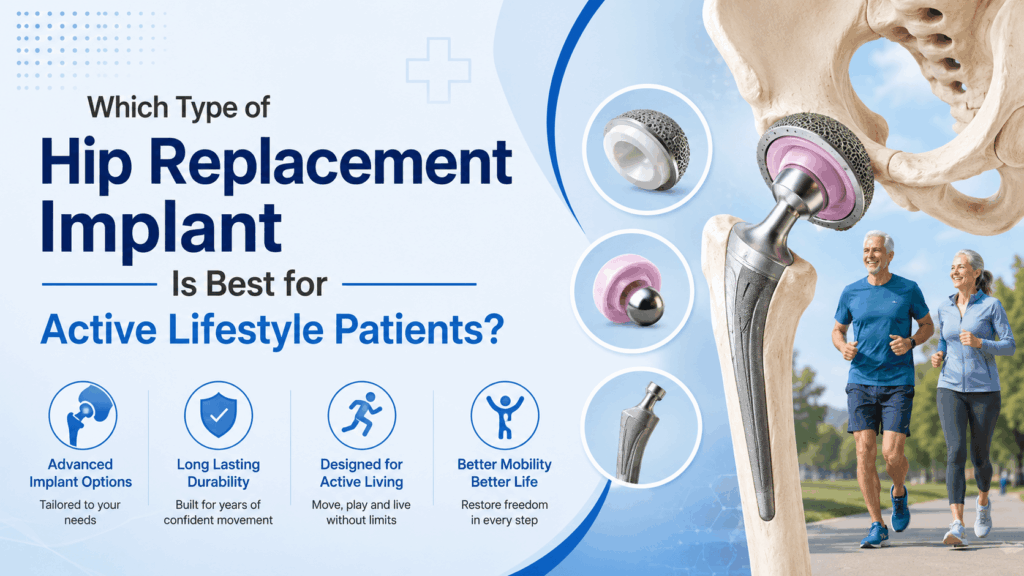 Hip replacement implant options for active lifestyle patients