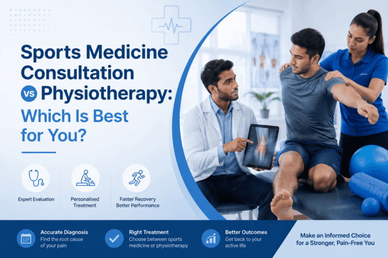 Sports medicine consultation vs physiotherapy for sports injuries