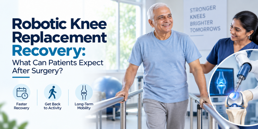 Robotic knee replacement surgery
